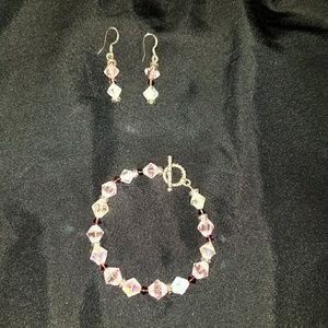 Hand crafted Crystal jewelry set